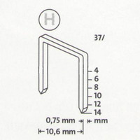Скобы тонкие супертвердые Novus 042-0536